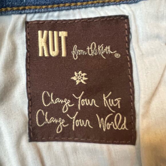 KUT FROM THE CLOTH Y2K WESTERN BOHO PENCIL SKIRT BLUE SMALL 4 - Picture 6 of 9